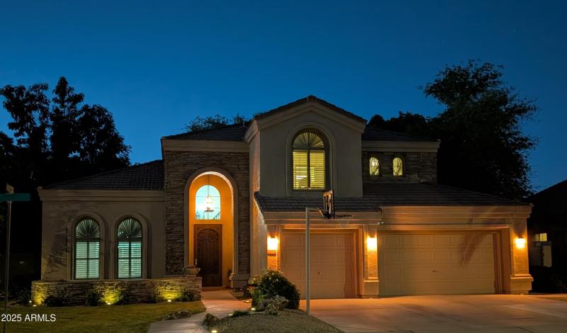 Dusk Front View