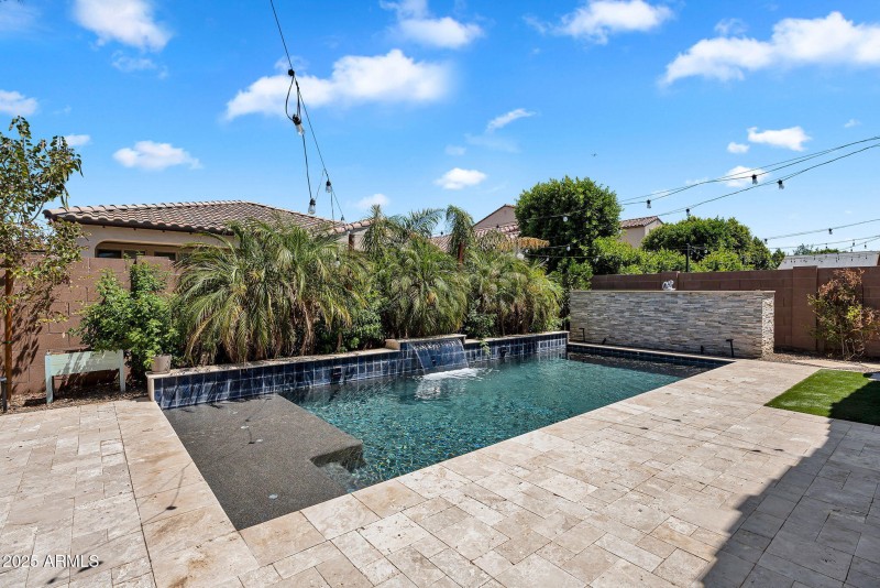 Backyard Pool – Centered View