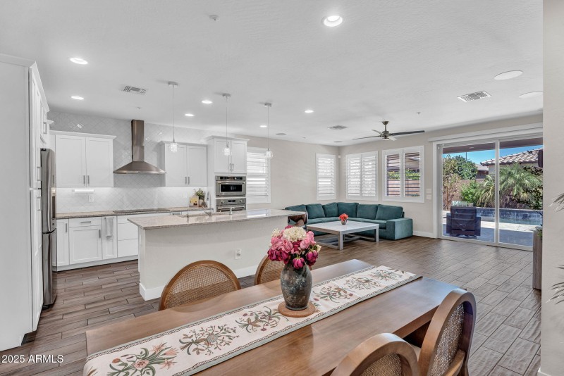 Dining + Kitchen Flow