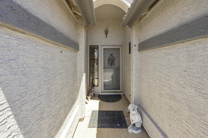 Walkway to entry