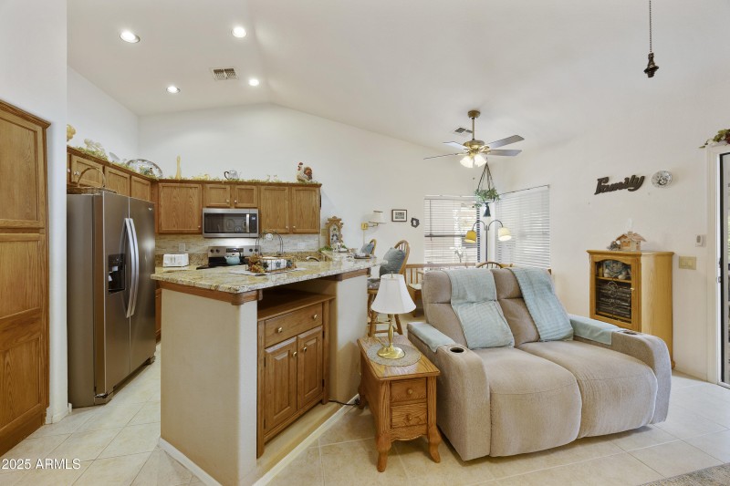 Family Room off kitchen