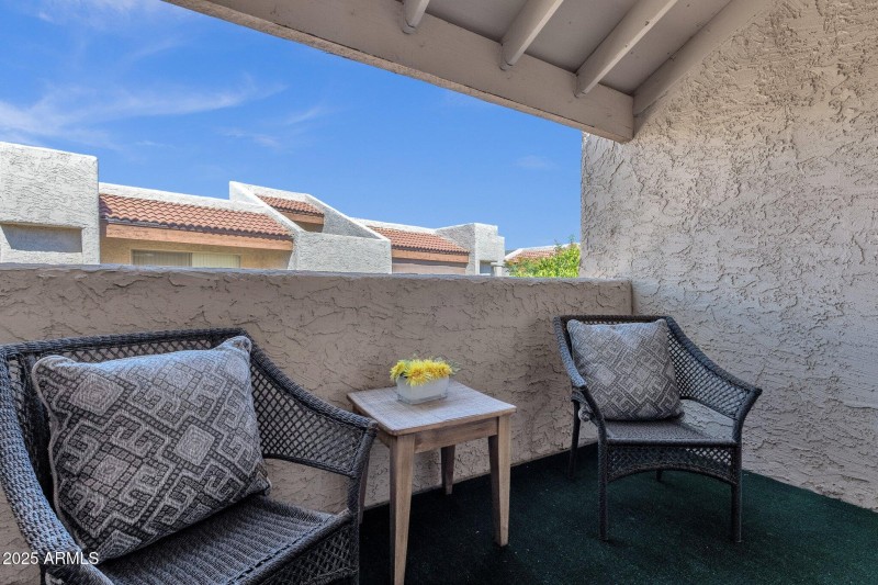 Private Covered Balcony