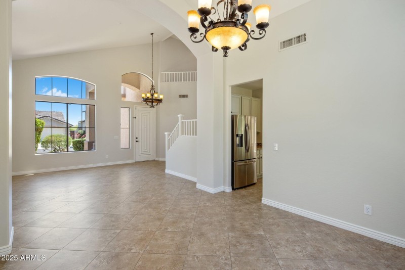 Dining opens to Living Space