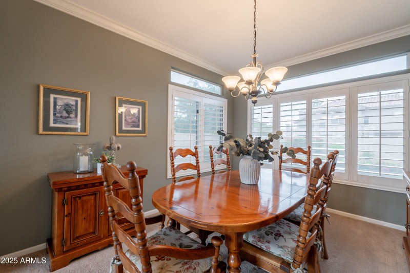Plantation shutters.