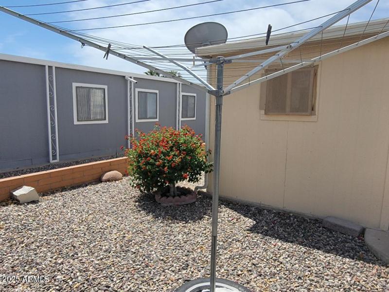 808 back yard area