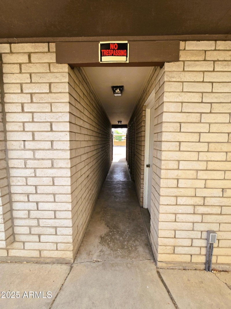 Hallway exterior View