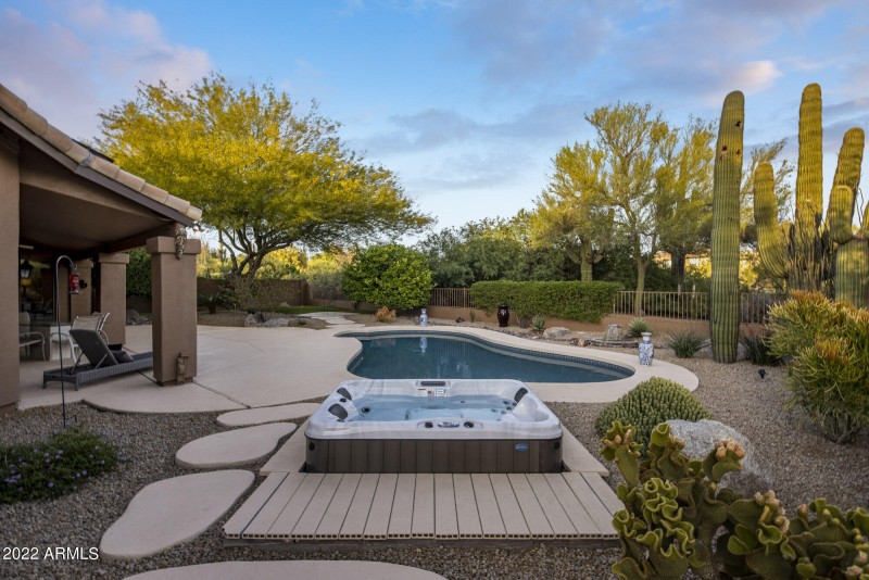 Swimming pool and hot tub