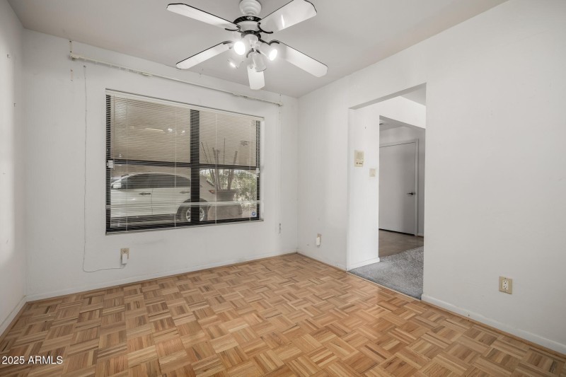 Office at front of home