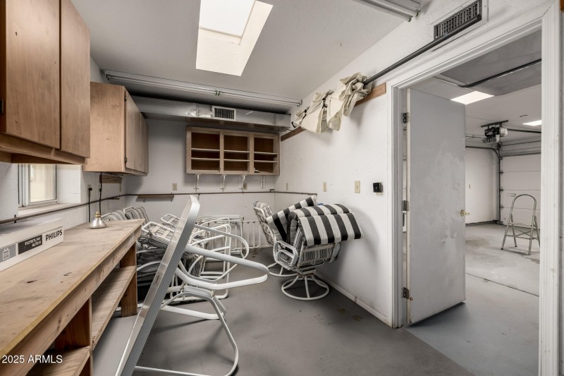 Storage off garage