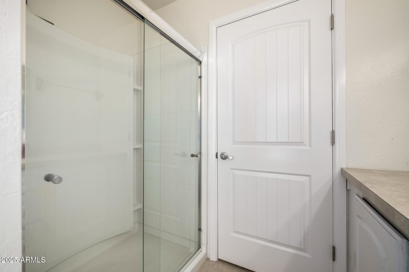 Larger guest area bathroom