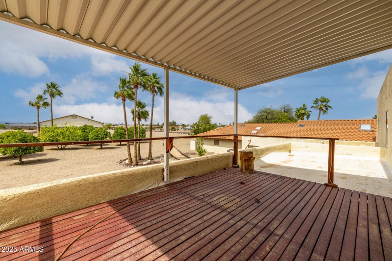 Patio off larger guest area