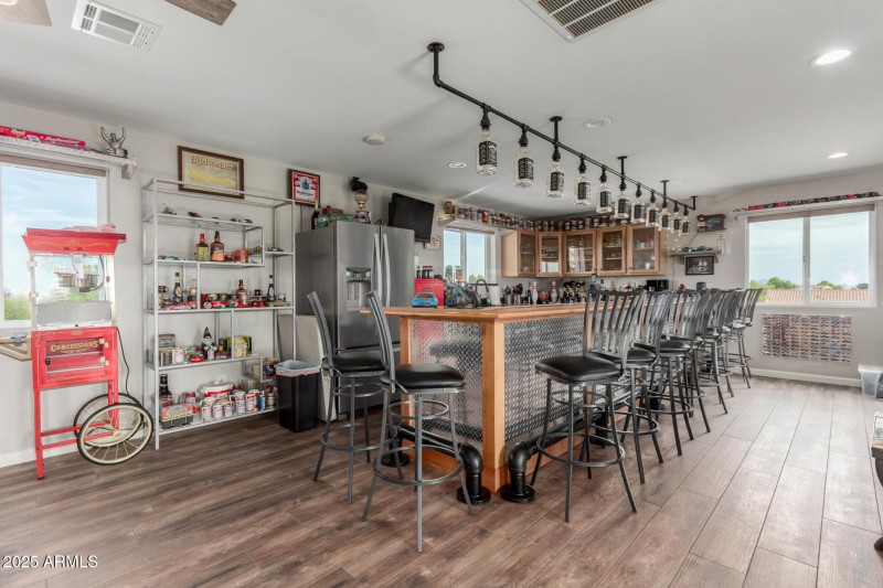 Full size bar in man cave