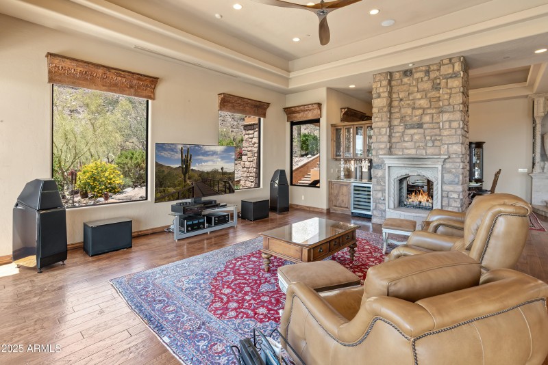 Fireplace & bar