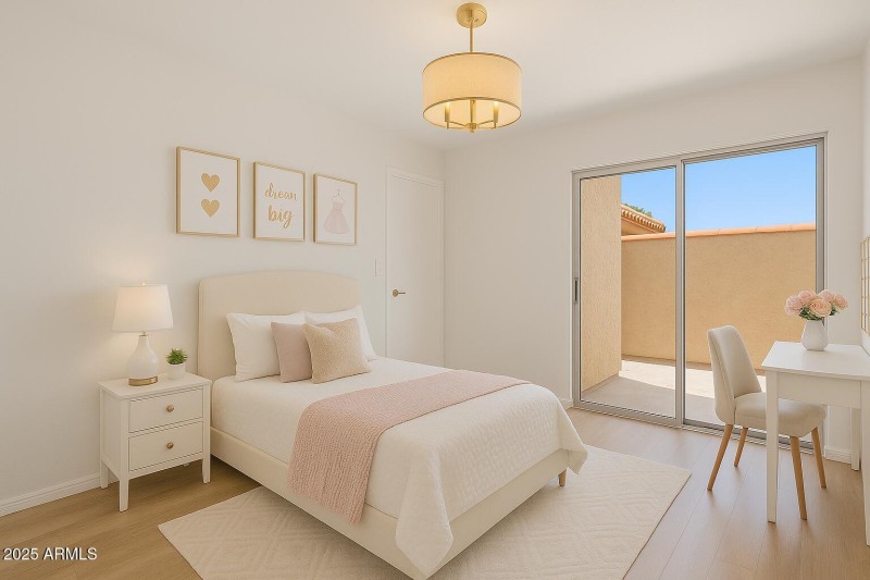 Bedroom 2 - virtually updated & staged