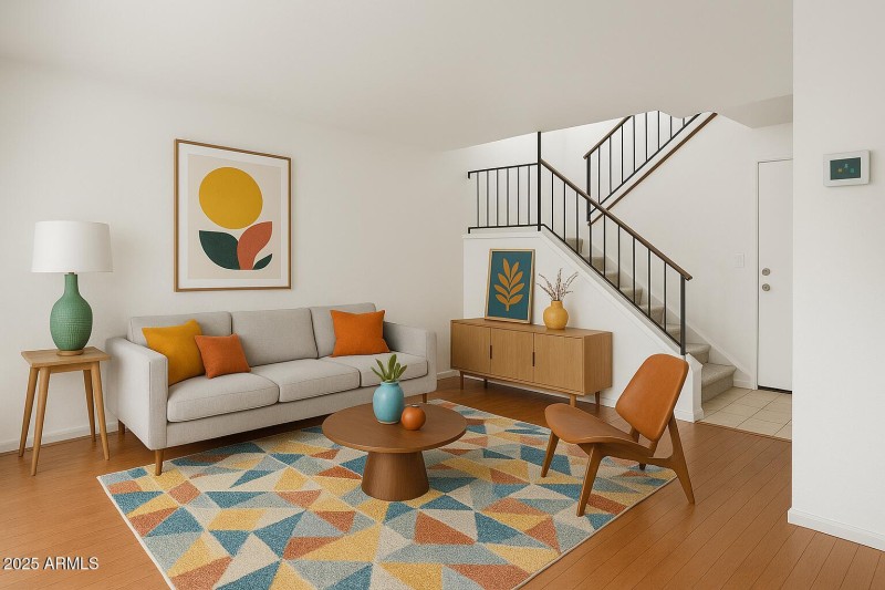 Living Room - virtually staged