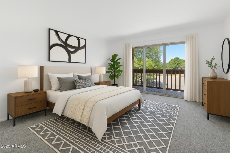 Primary Bed - virtually staged