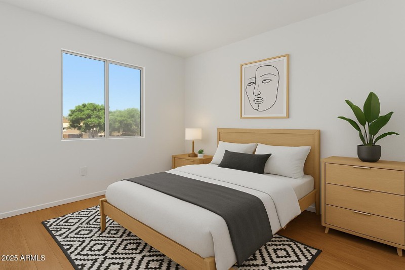 Bedroom 3 - virtually updated & staged