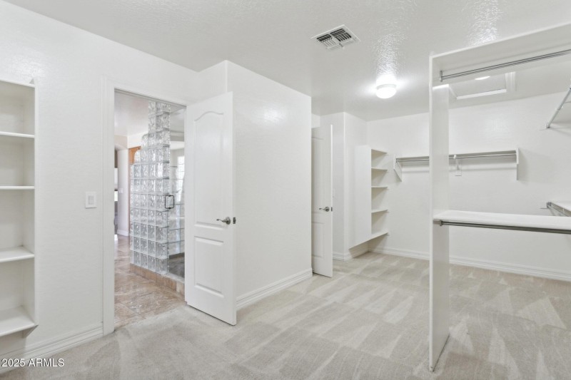 Vast Primary Closet