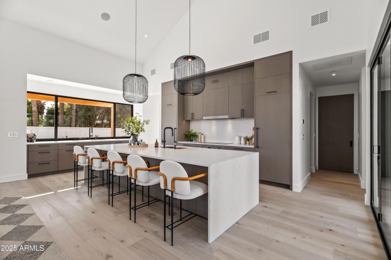 KITCHEN - LG. WATERFALL ISLAND