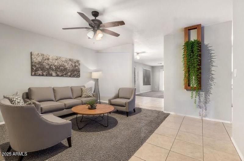 Virtually Staged Living Room