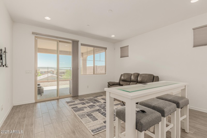 Living room/back door
