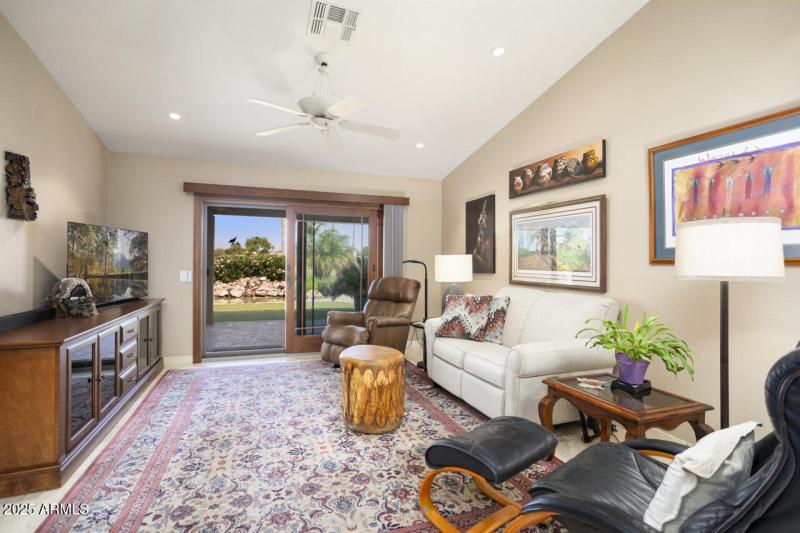 Views of golf course/mountains