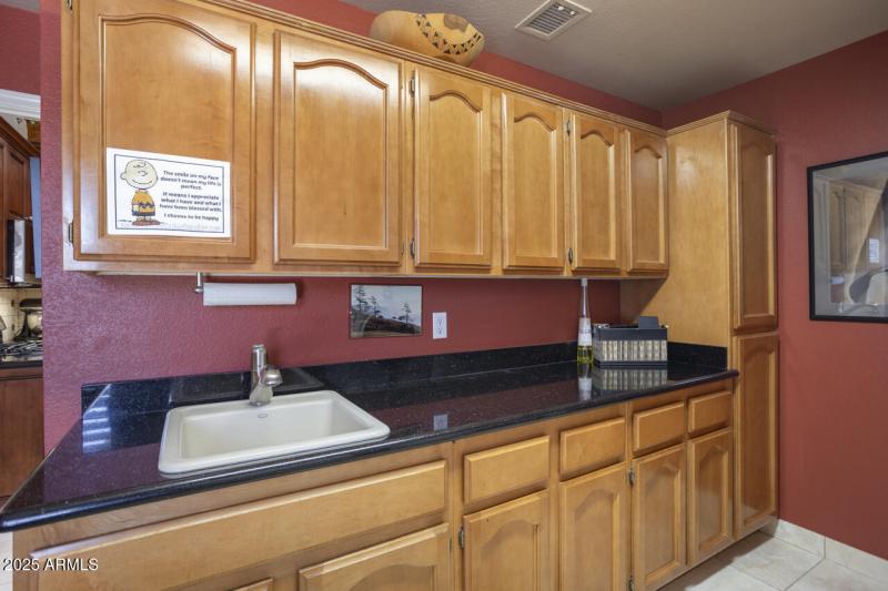 Extra cabinets/utility sink
