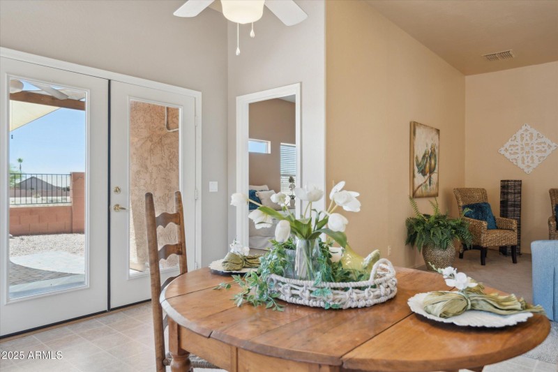 Dining Room to back yard