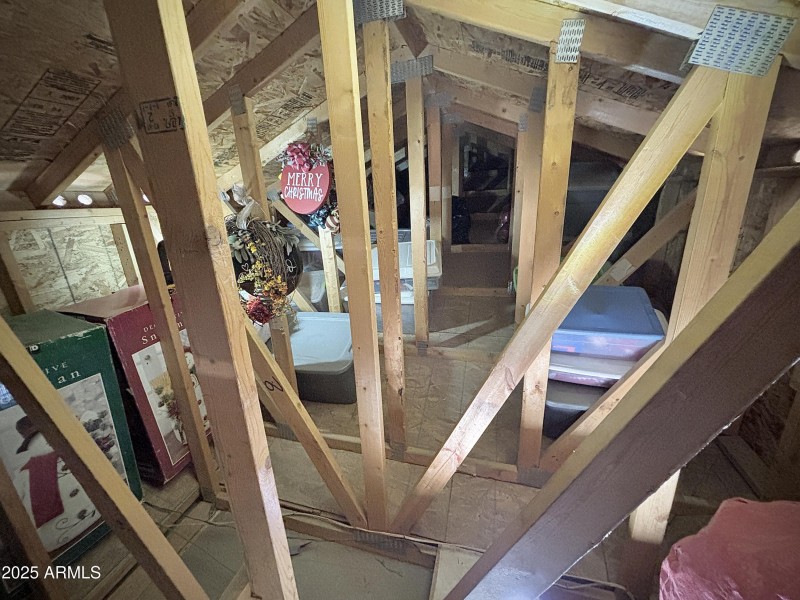 Converted Attic Space for Storage