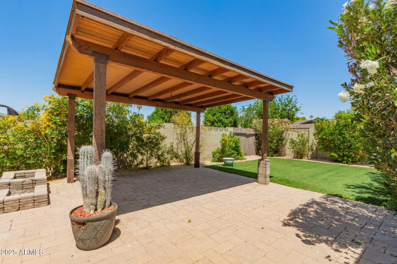 back yard pergola