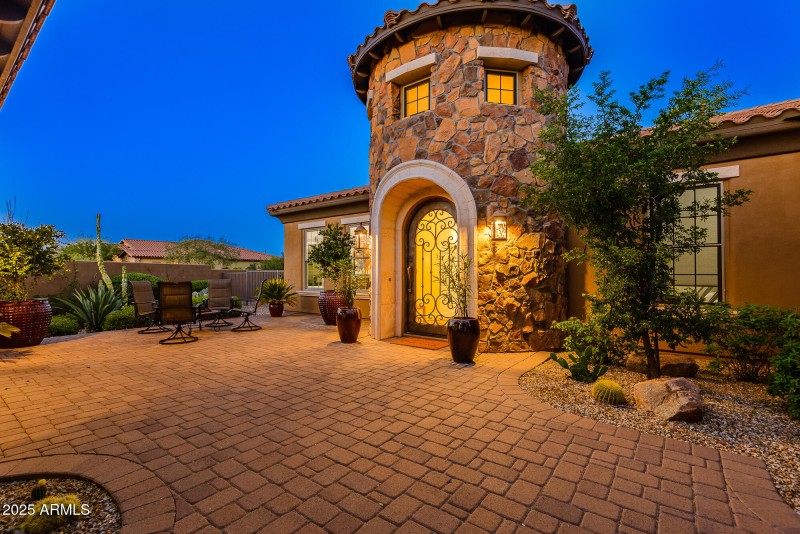 Front Courtyard at Twilight