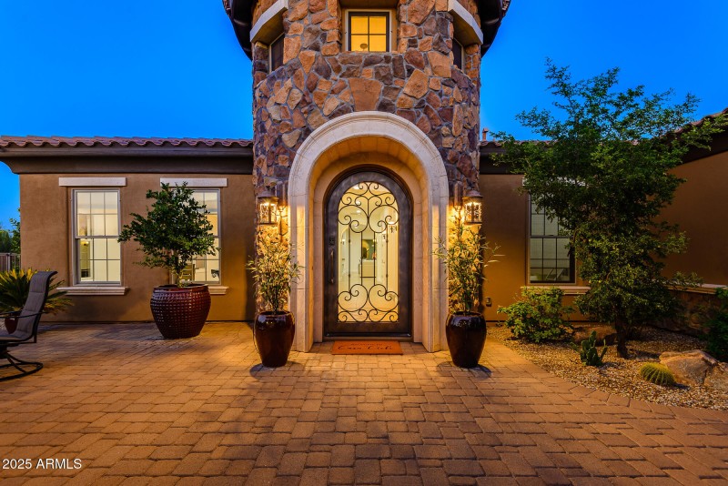 Front Door at Twilight