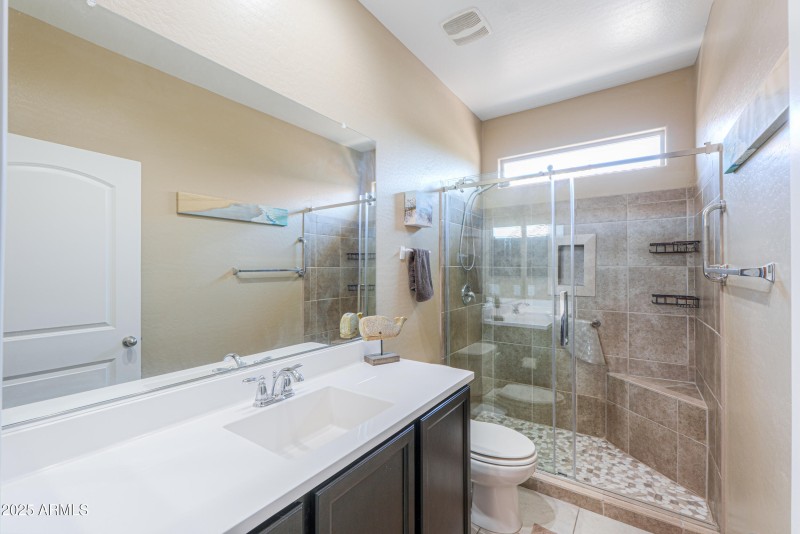 WITH REMODELED TILE SHOWER