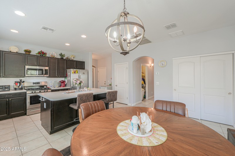 KITCHEN AND EAT IN DINING AREA