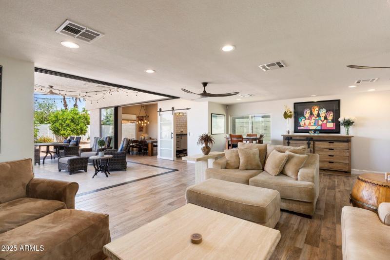 Great Room with Glass Corner Slider
