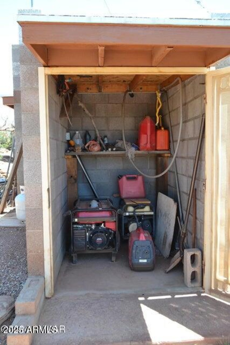 Inside Utility Building