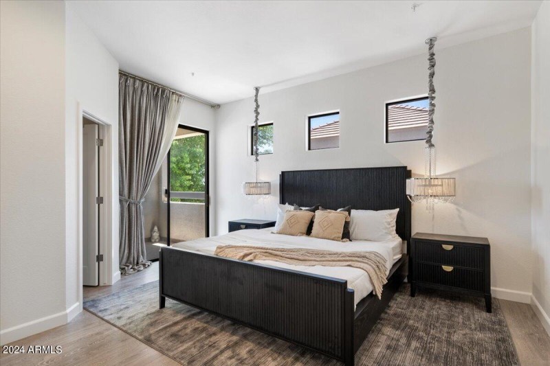 Primary Bedroom Staged