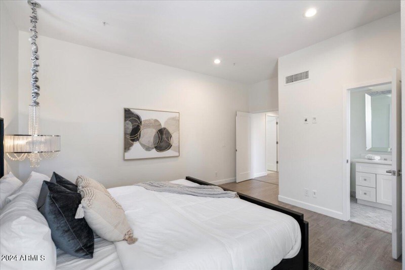 Primary Bedroom Staged
