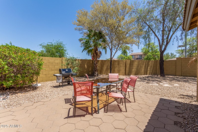 Backyard patio