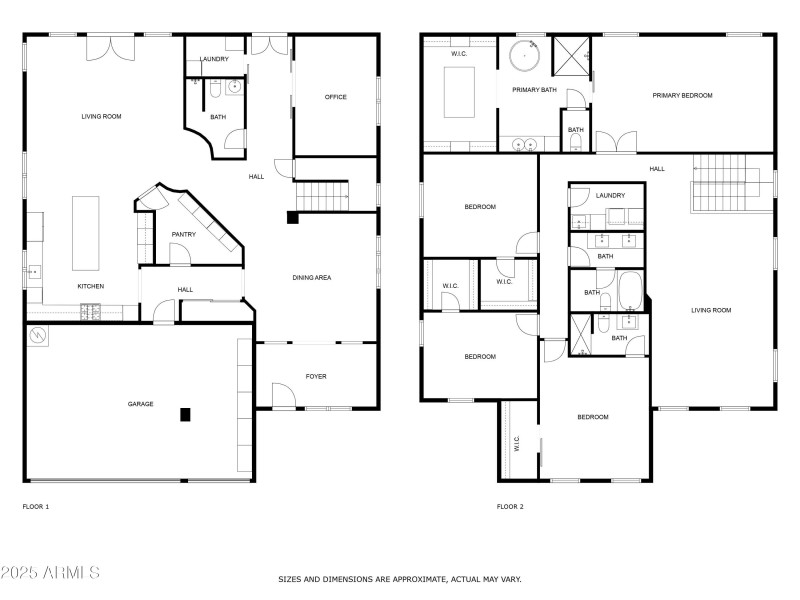 1st & 2nd Floor Plan Full Home Layout