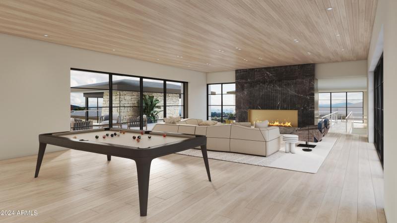 REC ROOM FIREPLACE