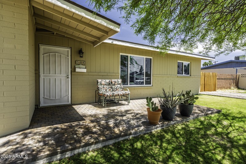 Inviting front porch