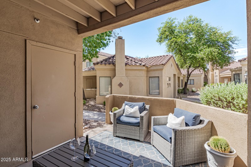 Covered Patio with Storage