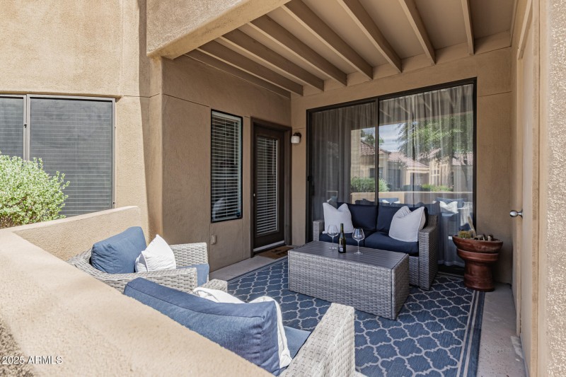 Covered Patio with Storage
