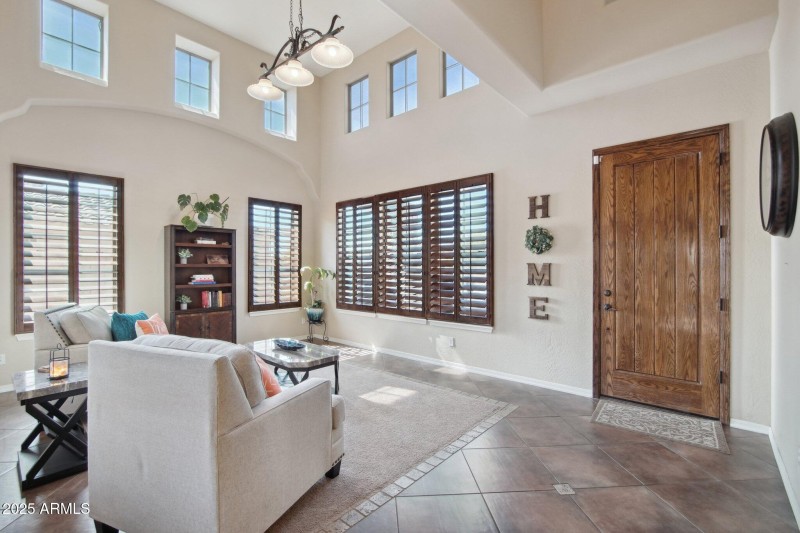 Vaulted Ceiling Formal Living Room