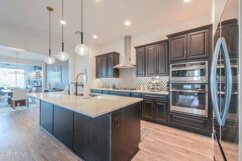 Tiled back splash