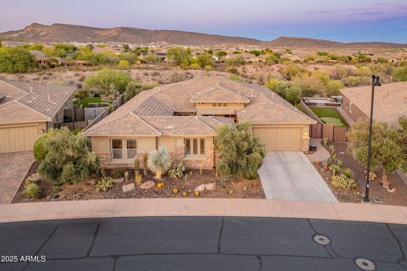 Front Aerial shot of home