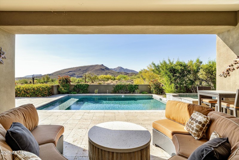 Pool mountain view