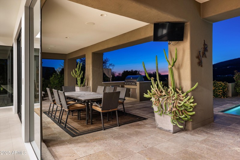 Evening patio
