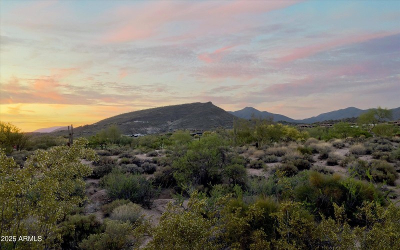 Mountains and sunset
